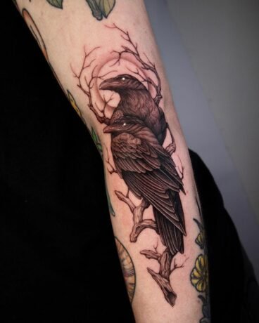 From Realistic To Abstract Crow Tattoo Ideas For Every Style