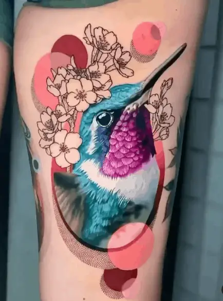 humming bird tattoo by chris rigoni