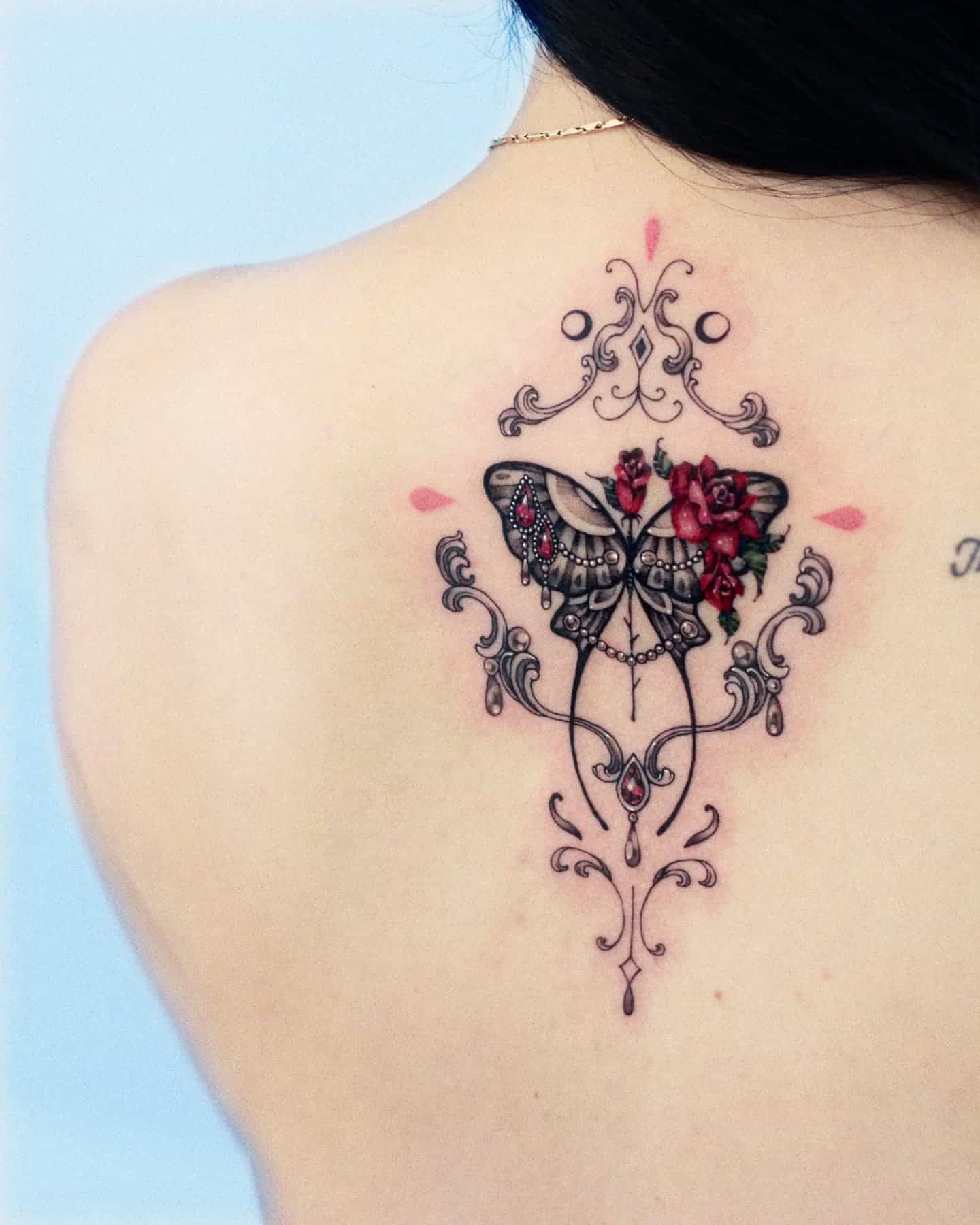 decorative butterfly tattoo