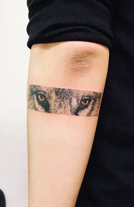 Wolf Tattoo for Men on forearm