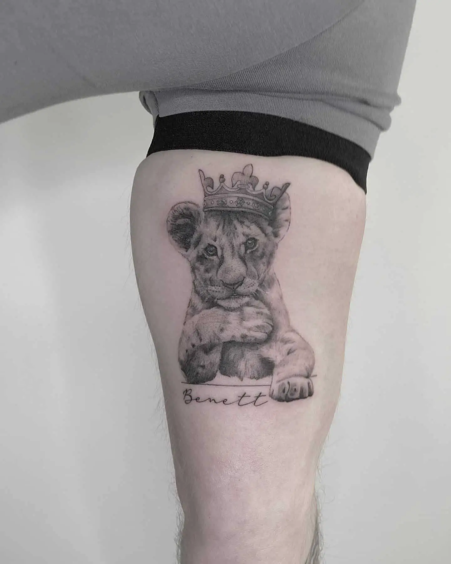 cub micro realism tattoo