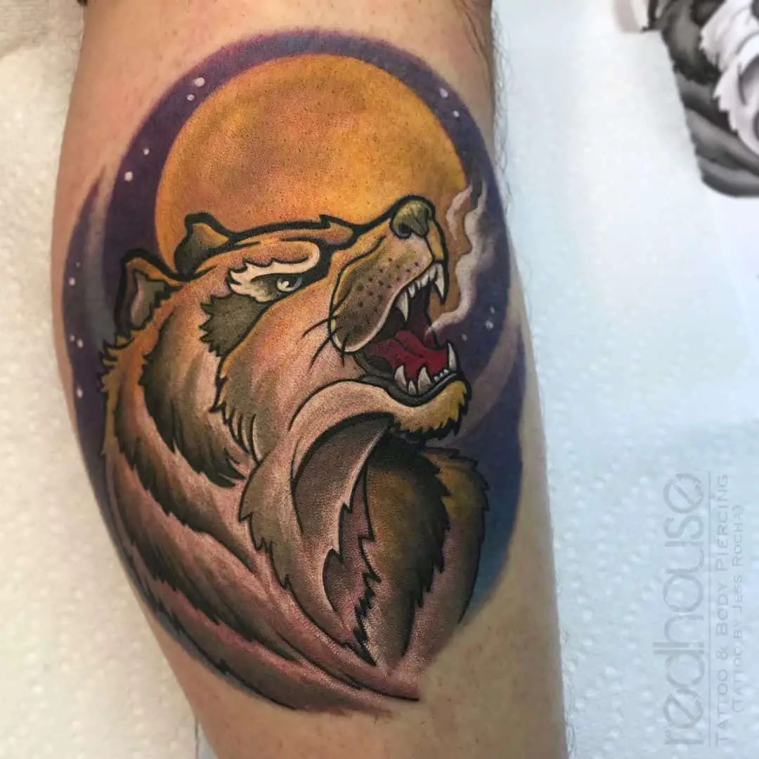 jessrocharht howling wolf tattoo