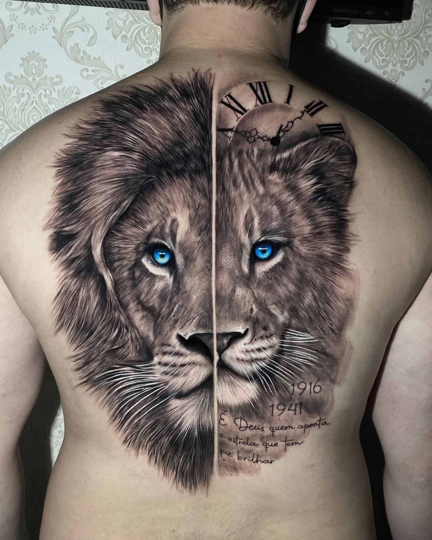 Back Lion Tattoo Bronctattooaus