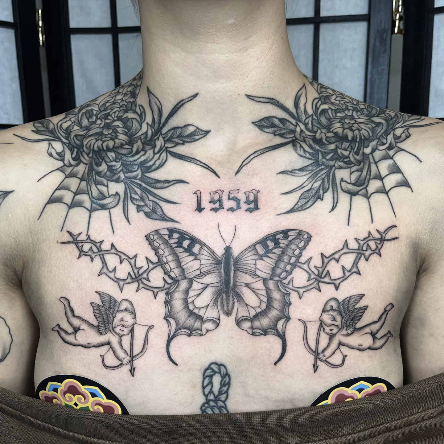 tattoo on chest by trashlee.tattoos