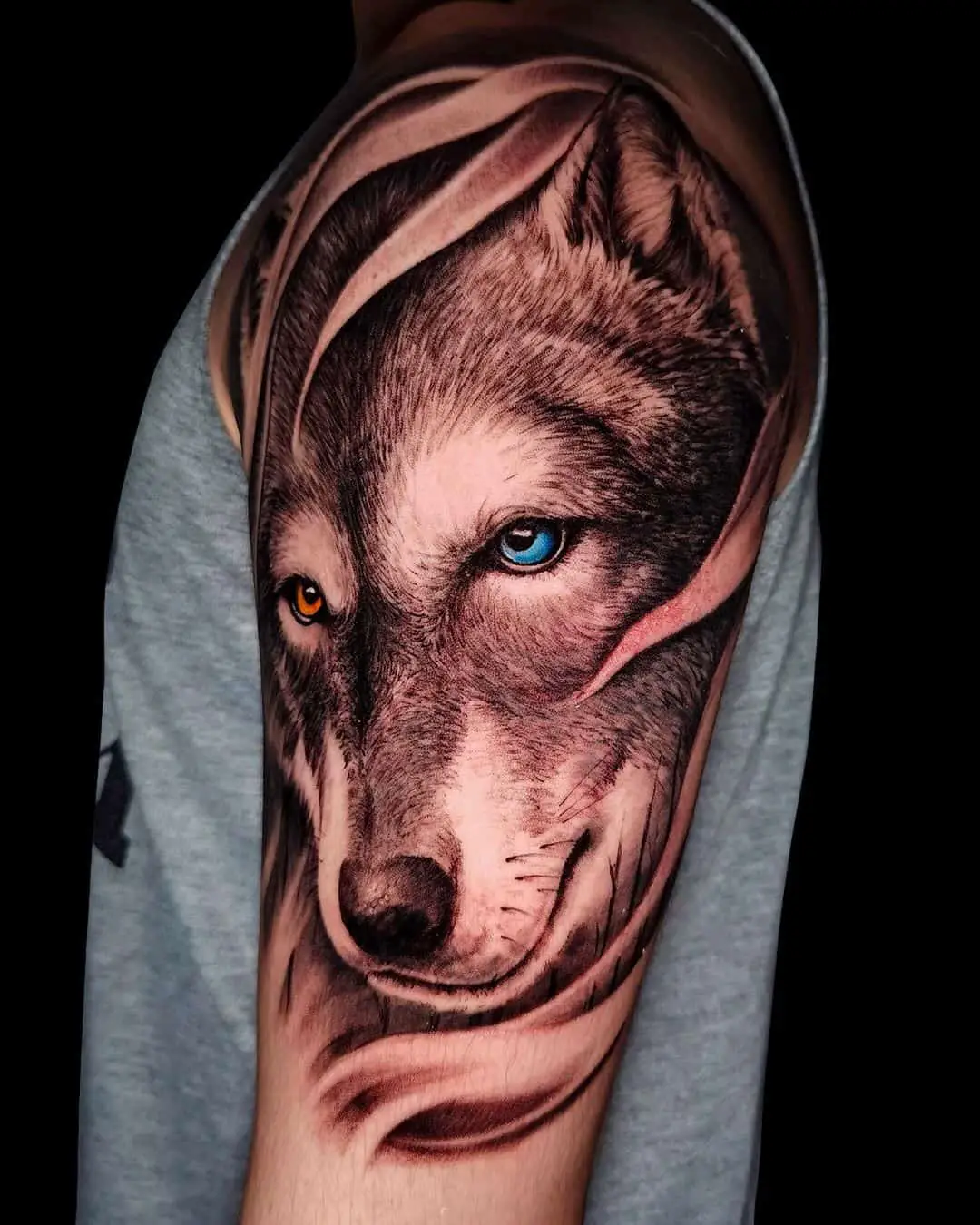 wolf tattoo by billylawrence