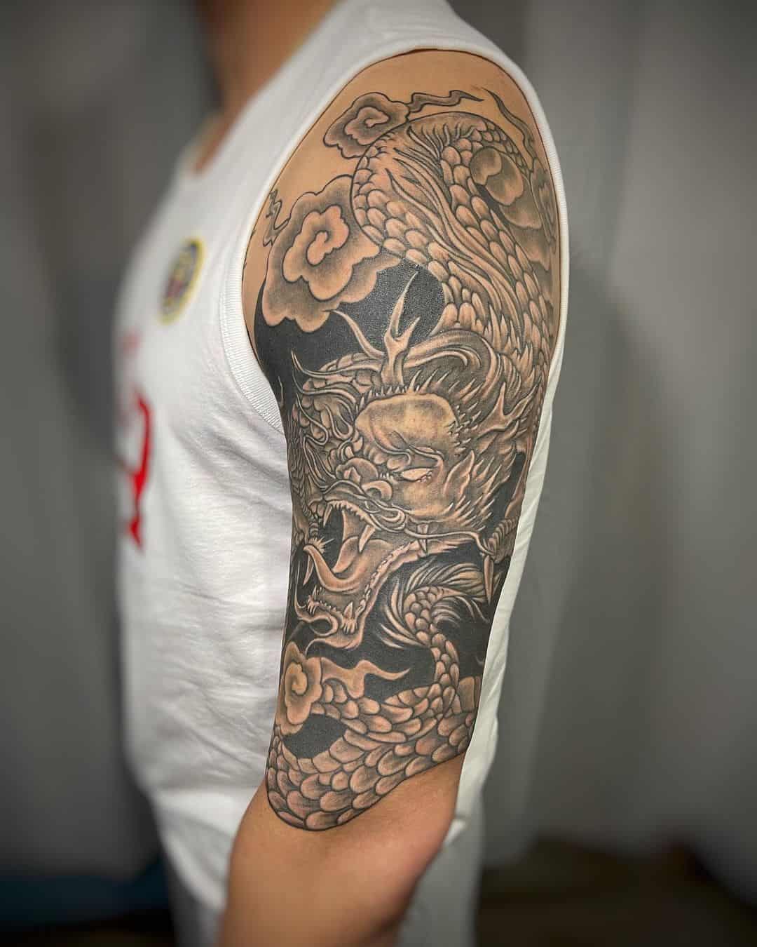 dragon arm tattoo