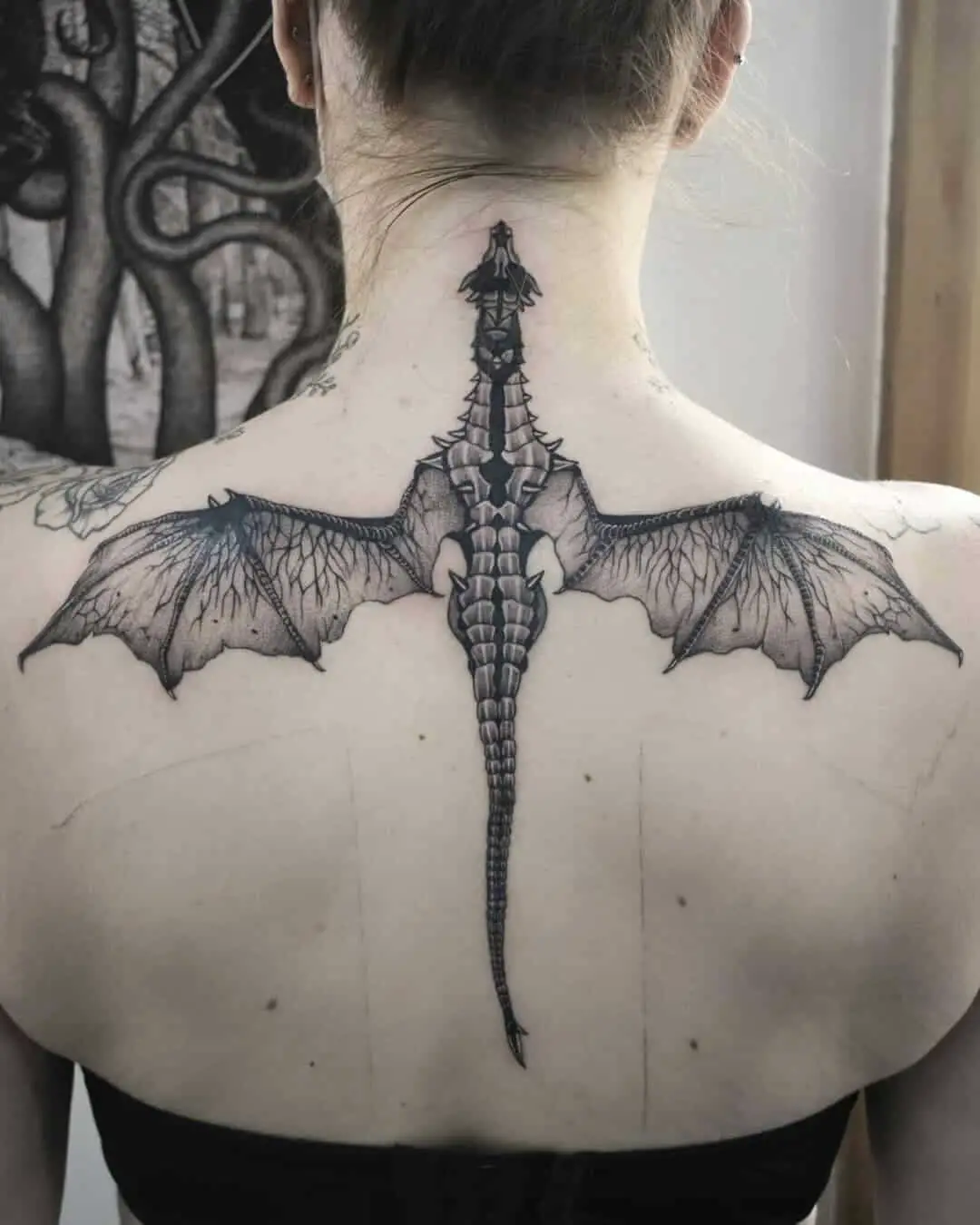Medieval dragon tattoo