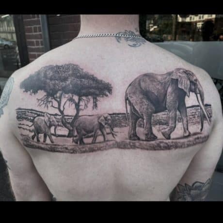 elephant family tattoo