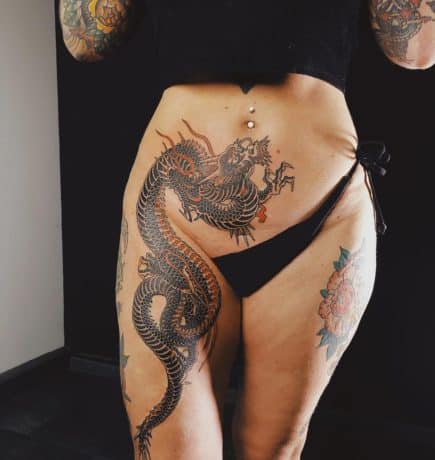 japanese dragon tattoo julas koerperkultundkokolores