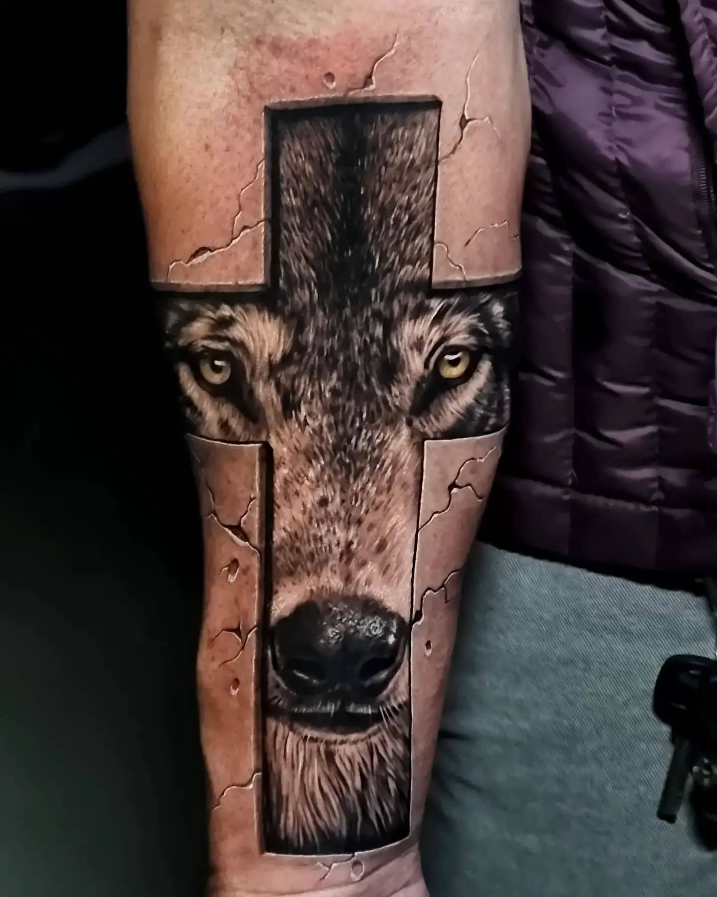 wolf eye tattoo design
