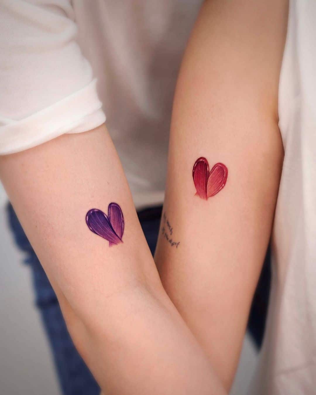 cute heart tattoo