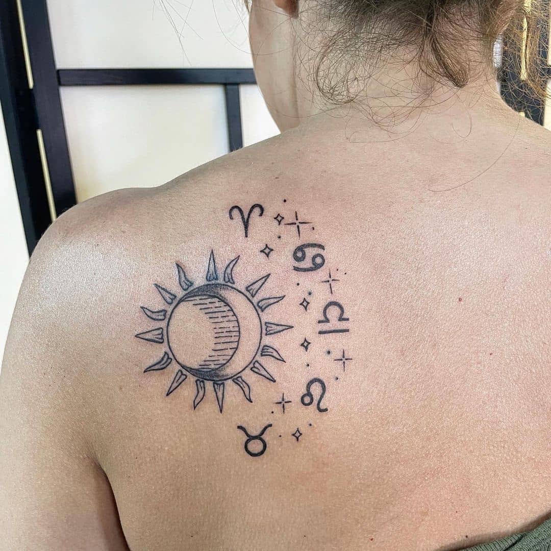 different hororscope sign tattoo 