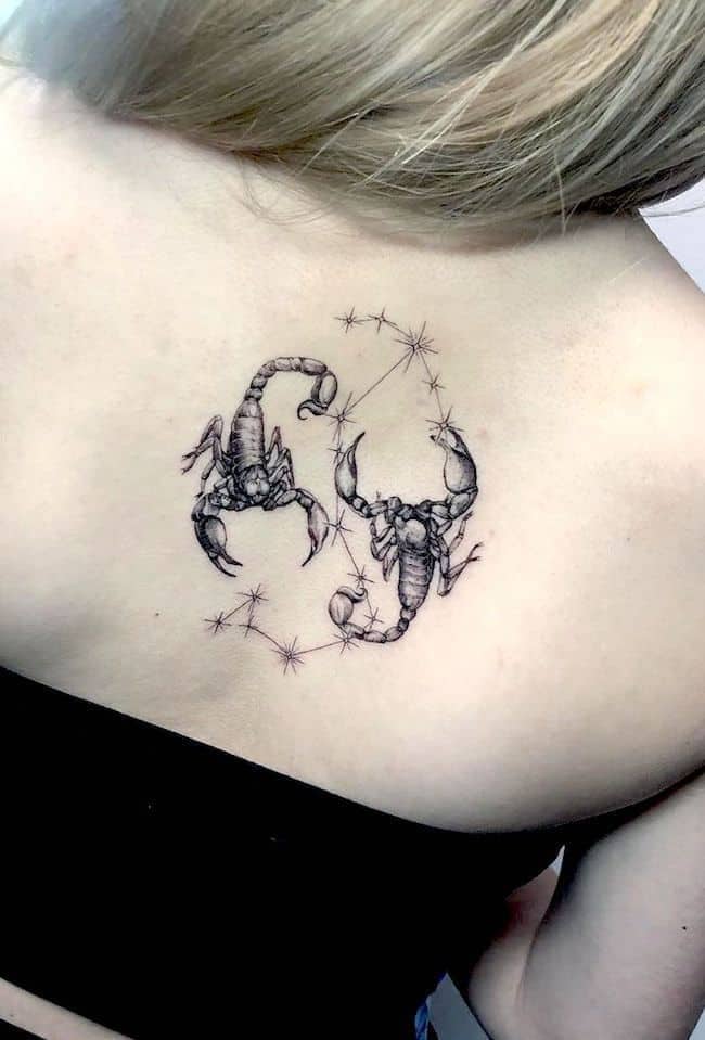 scorpion star tattoo