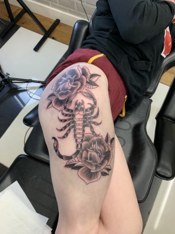Scorpion by Aaron Garcia, Dark Horse Tattoo, Los Angeles : r/tattoos