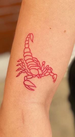 scorpion red tattoo