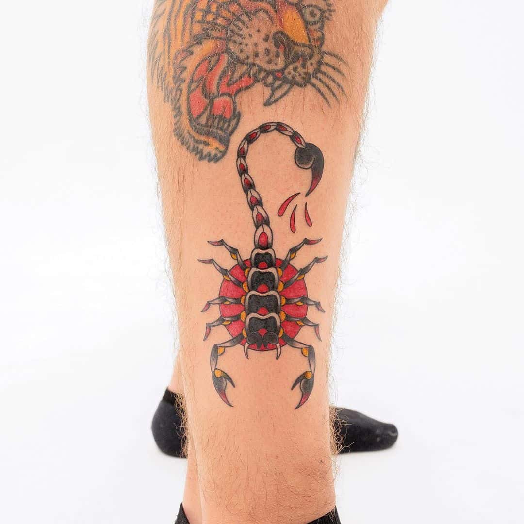 Scorpion Skull Traditional Tattoo Style Vector Stock Vector (Royalty Free)  1199792107 | Shutterstock