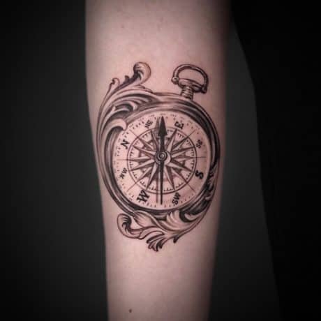 22 Best Compass Tattoo Design Ideas For Inspiration