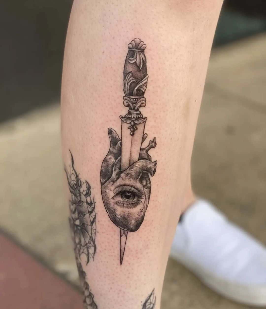 Dagger Heart Tattoo