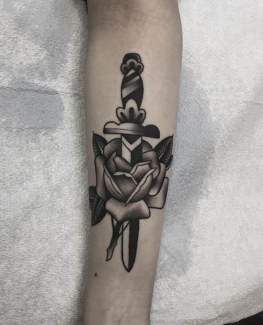 Dagger Heart Tattoo