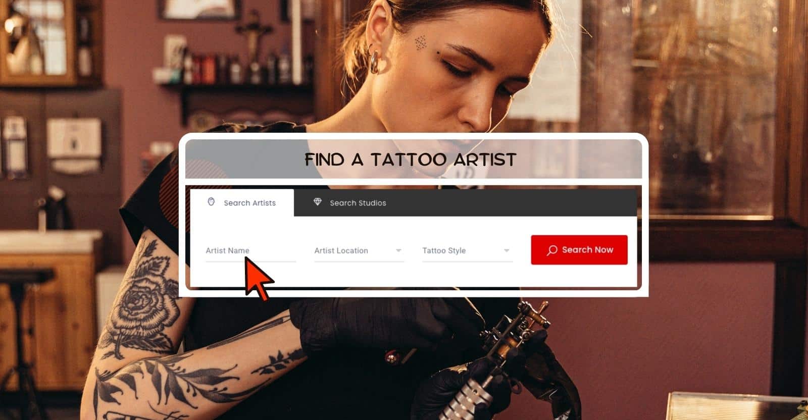 find a tattoo artist from tattoo connect