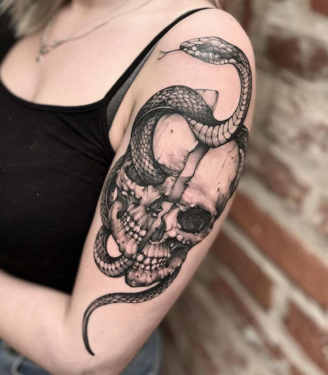skull sleeve tattoo ideas