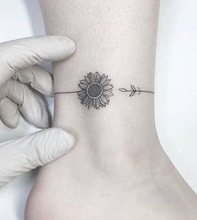 Simple Sunflower Tattoo Designs