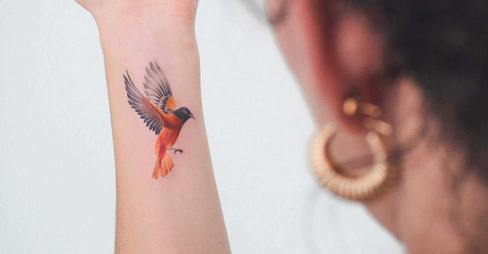 Rainbow Bird Tattoo Design  Phoenix tattoo Phoenix tattoo design Birds  tattoo