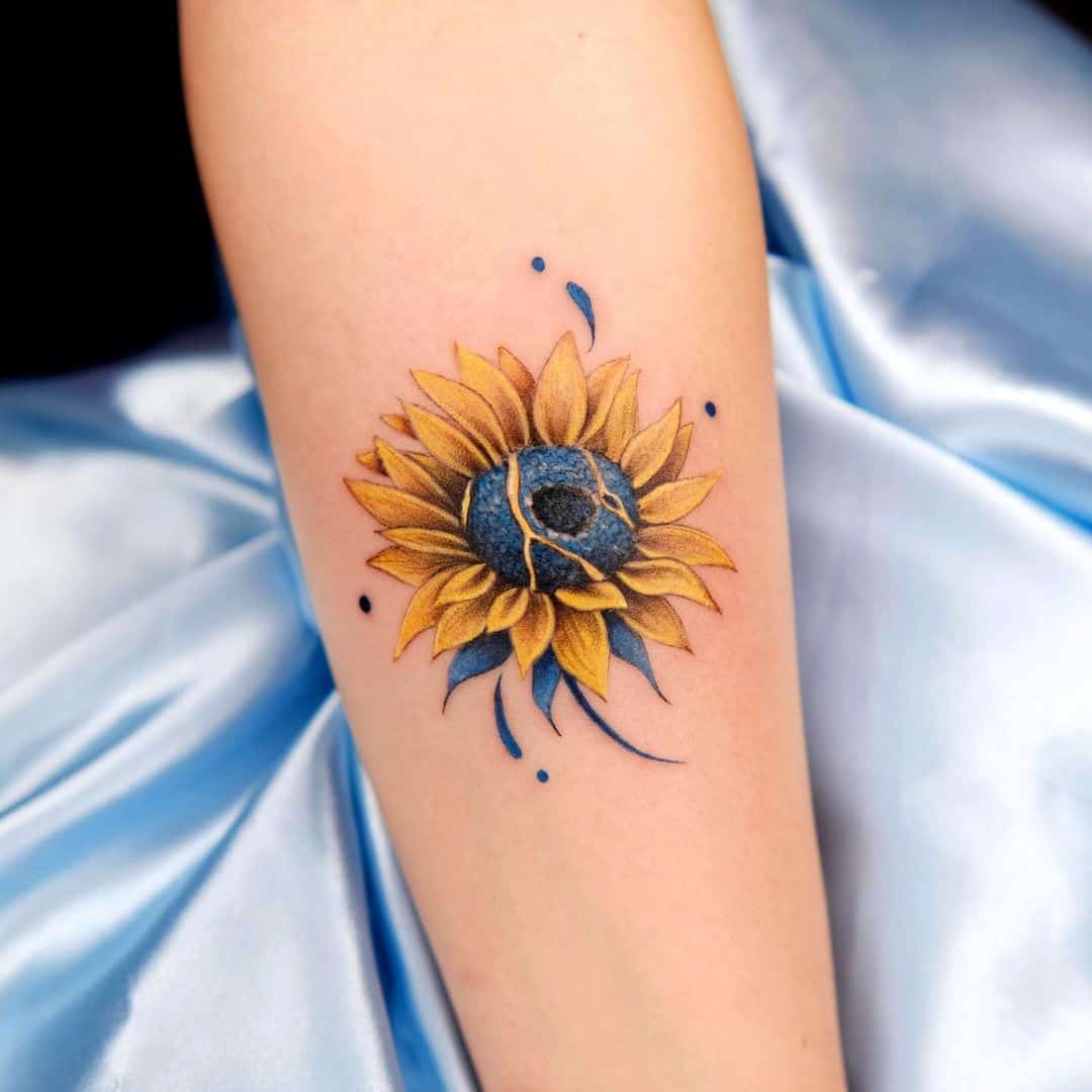 Blooming Sunflower Tattoo