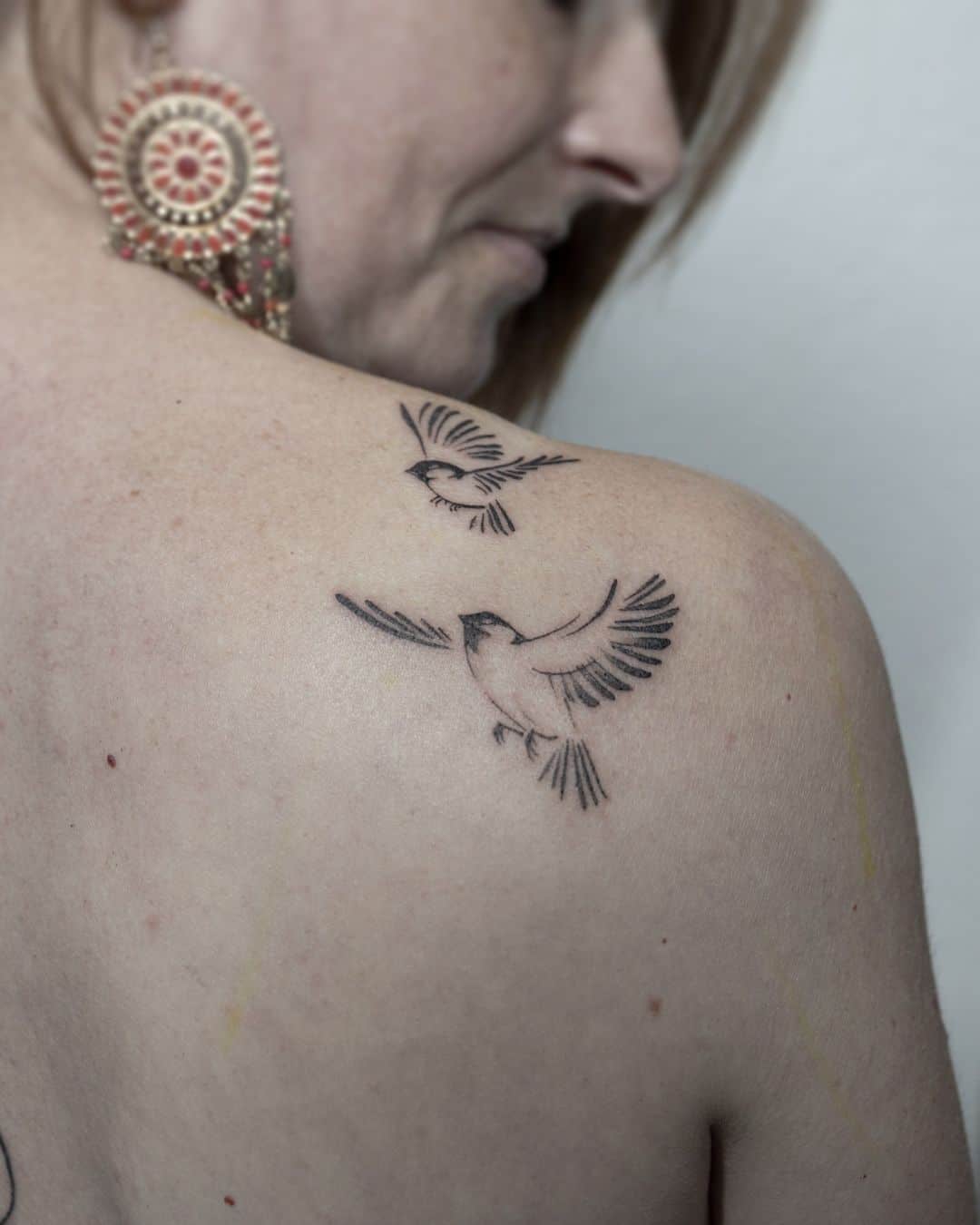 Bird Tattoo On The Shoulder