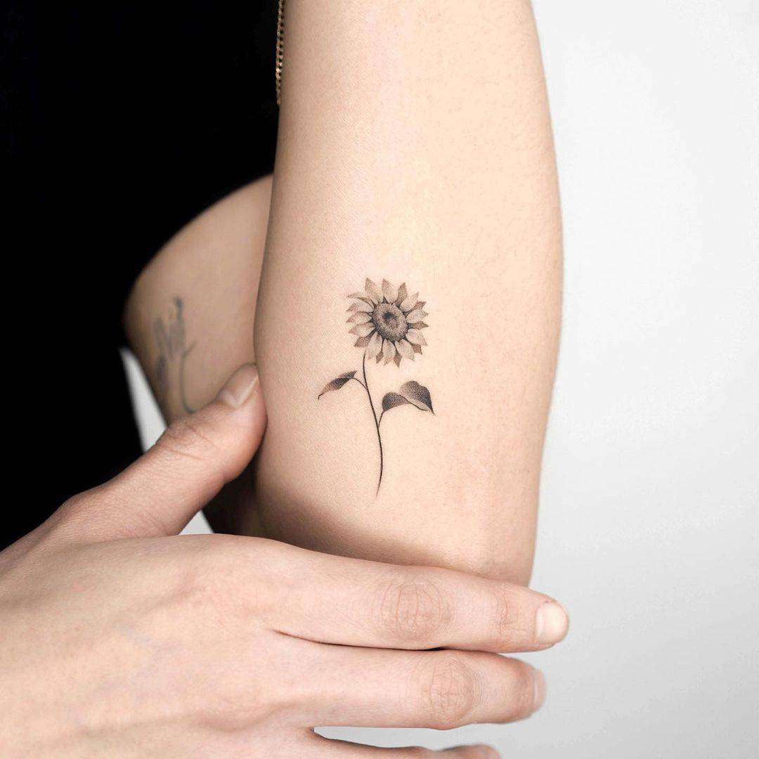 Small Sunflower Tattoo Ideas