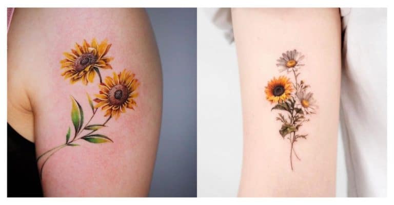 sunflower tatoo design ideas for women