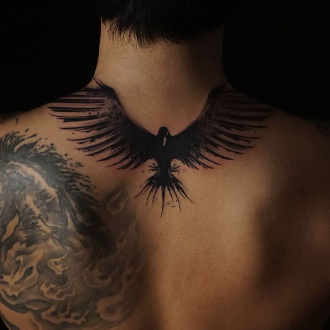 Eagle Tattoo on back