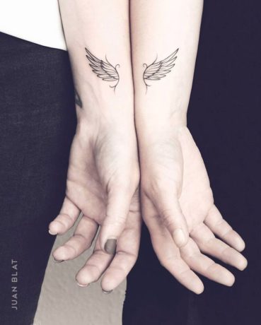 Simple Wings Tattoos