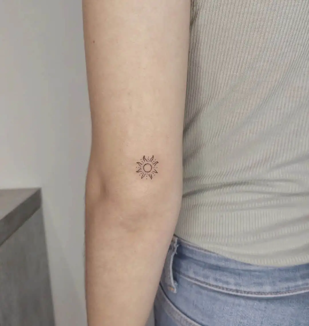 Small Sun Tattoo 
