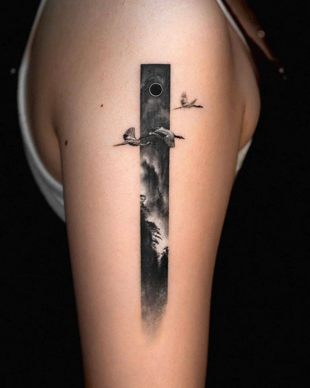 Beautiful birds tattoo on arm by rizn tattoo