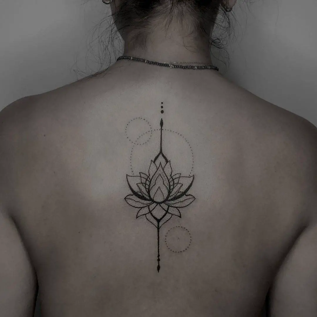 Beautiful lotus tattoo by chili chilita