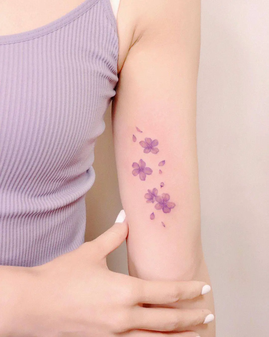 Cherry blossom tattoo by peria tattoo