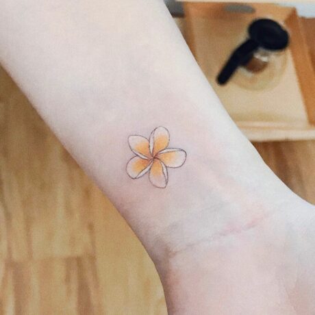 Cute flower tattoo by ink22.tattoo