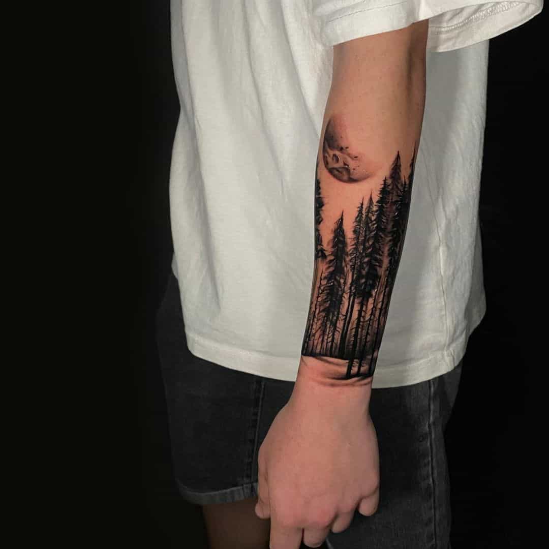 High forest tattoo by digus.tattoo