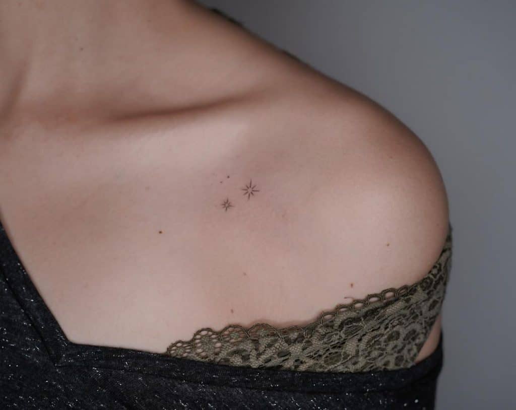 Minimalistic star tattoo