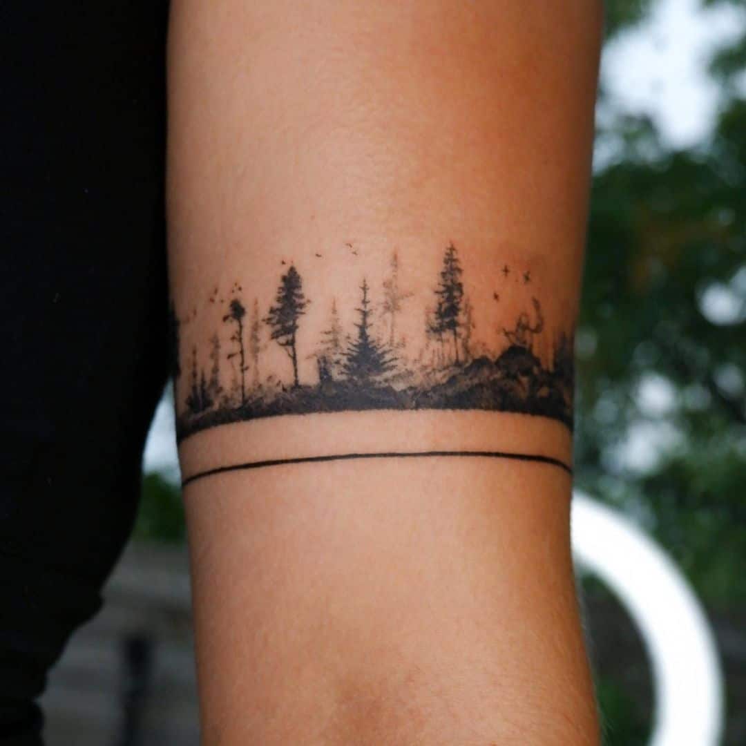 Simple armband tattoo by tattooist.yup