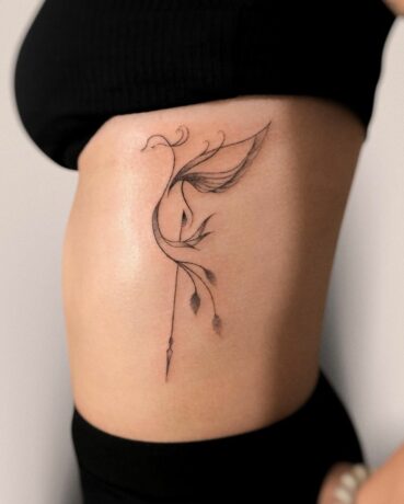 Swan tattoo by antzni