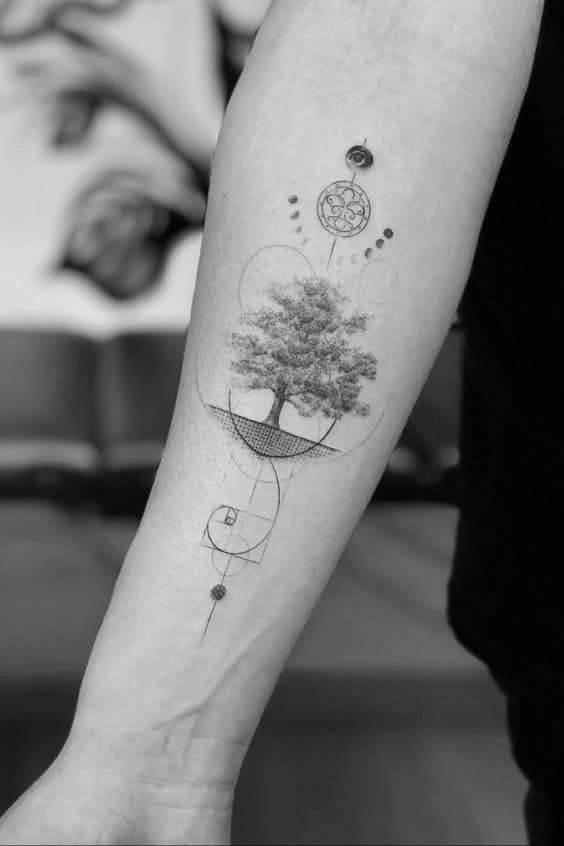 Amazing tree tattoo