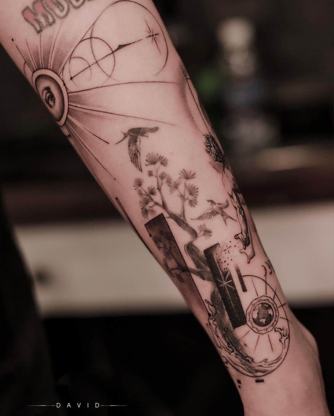 Beautiful tattoo on arm by david.t.tattooist