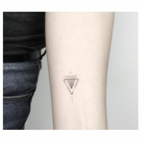 Cute geometric tattoo