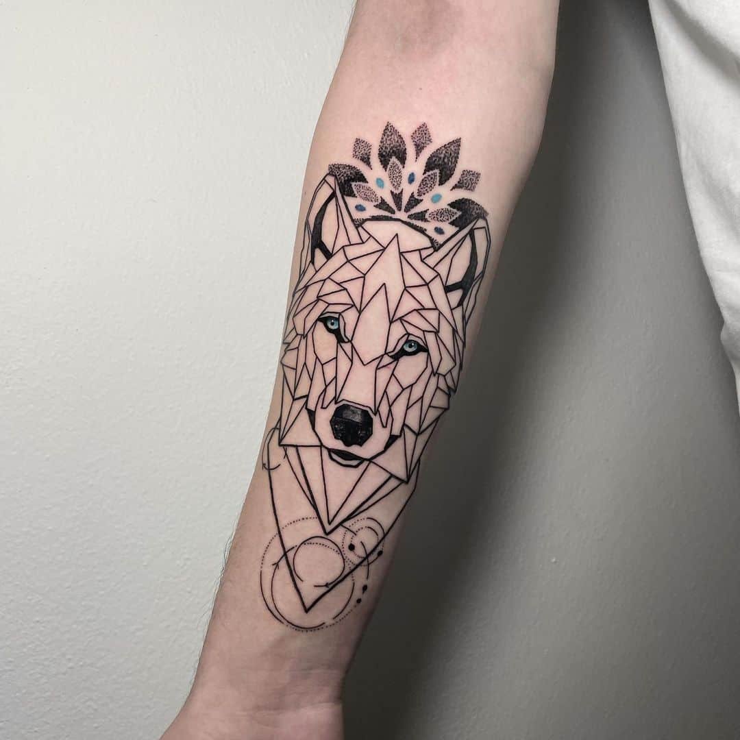 geometric leg tattoo for meTikTok Search