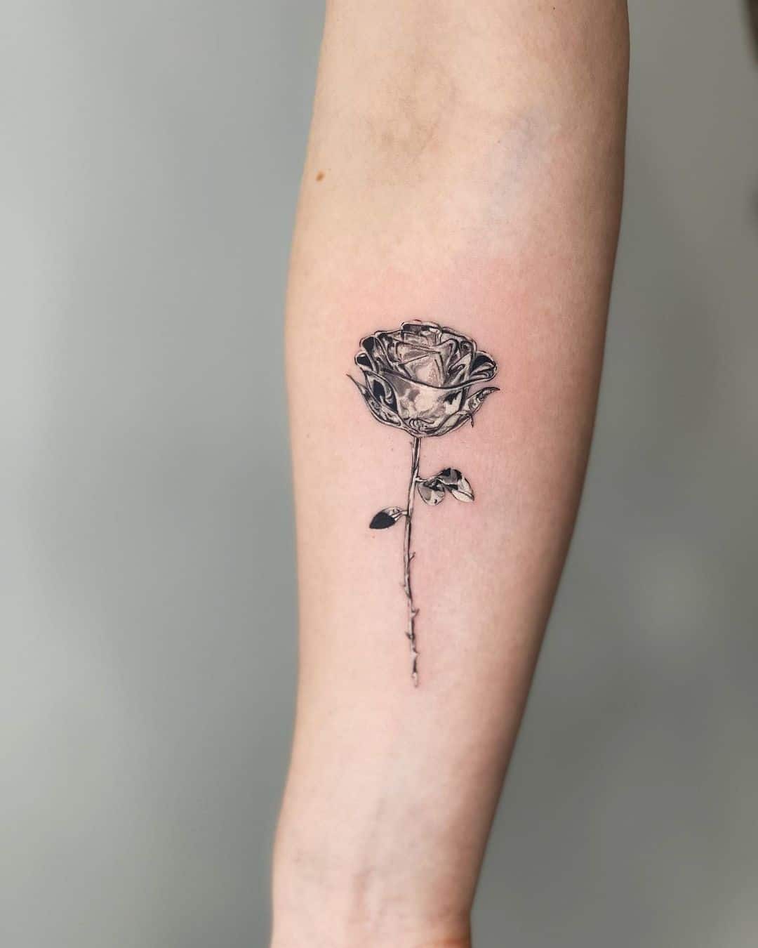 Simple rose tattoo by inkprick 1