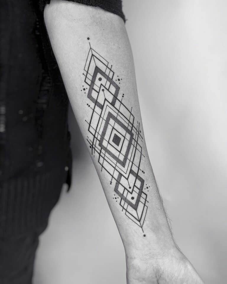 20 Stunning Geometric Tattoo Pattern Ideas For Men