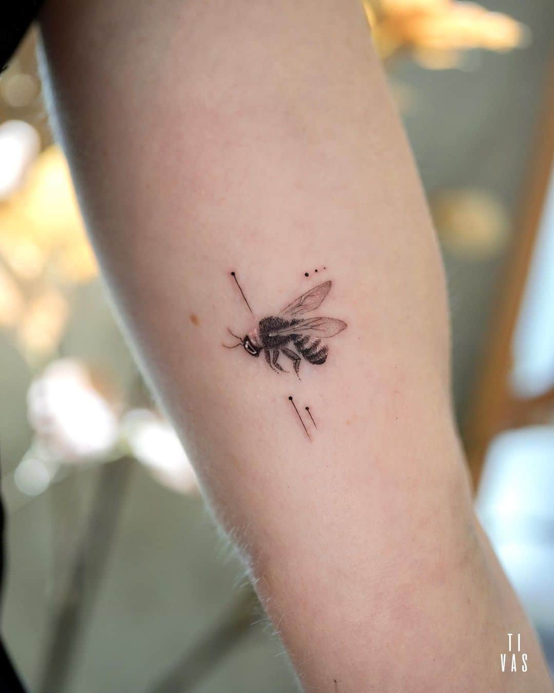 Small be tattoo by tivas