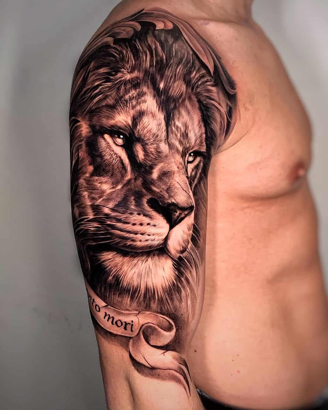 Top 21 Lion Sleeve Tattoo Designs  PetPress